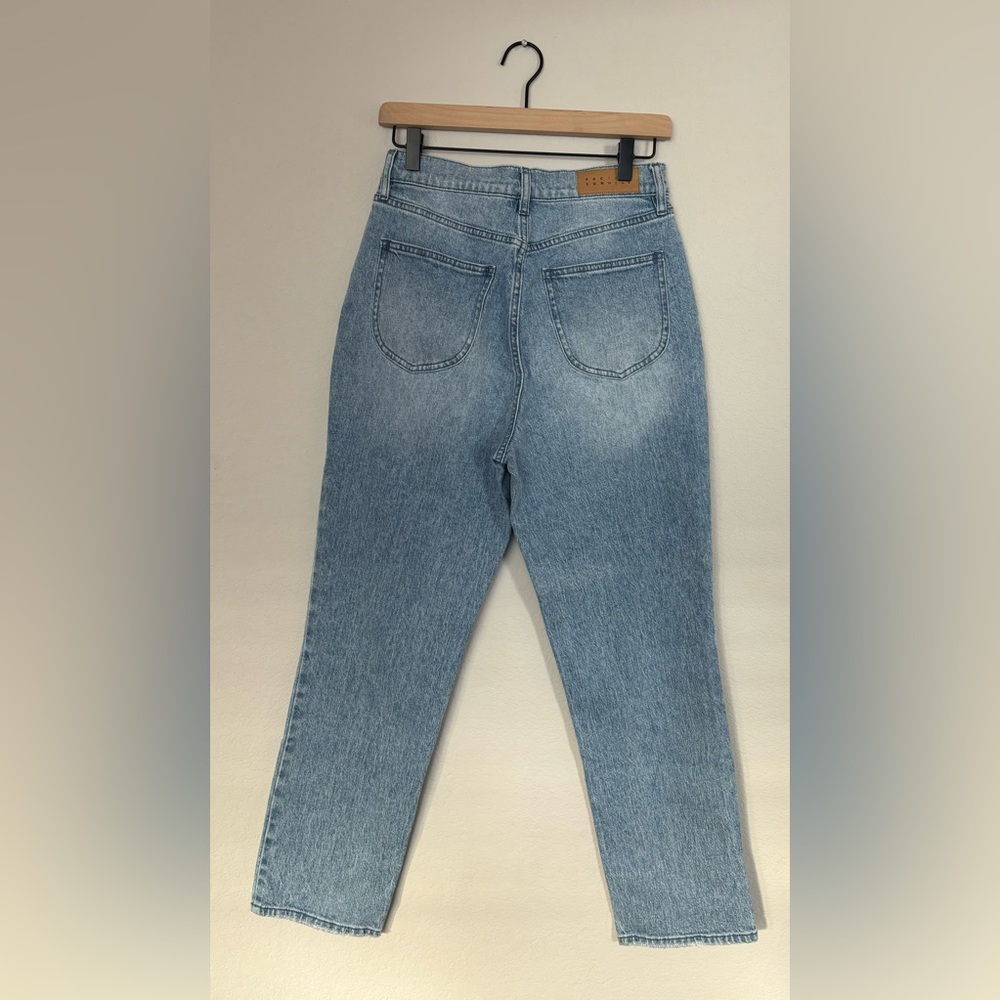 PacSun Stretch Icon High Rise Straight Leg Jeans size 27 light wash - Picture 2 of 6